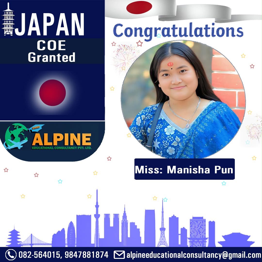 Alpine student visa granted