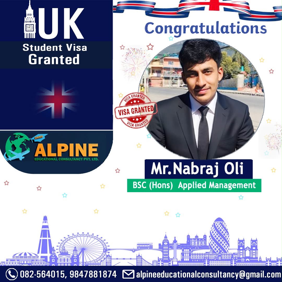 Alpine student visa granted