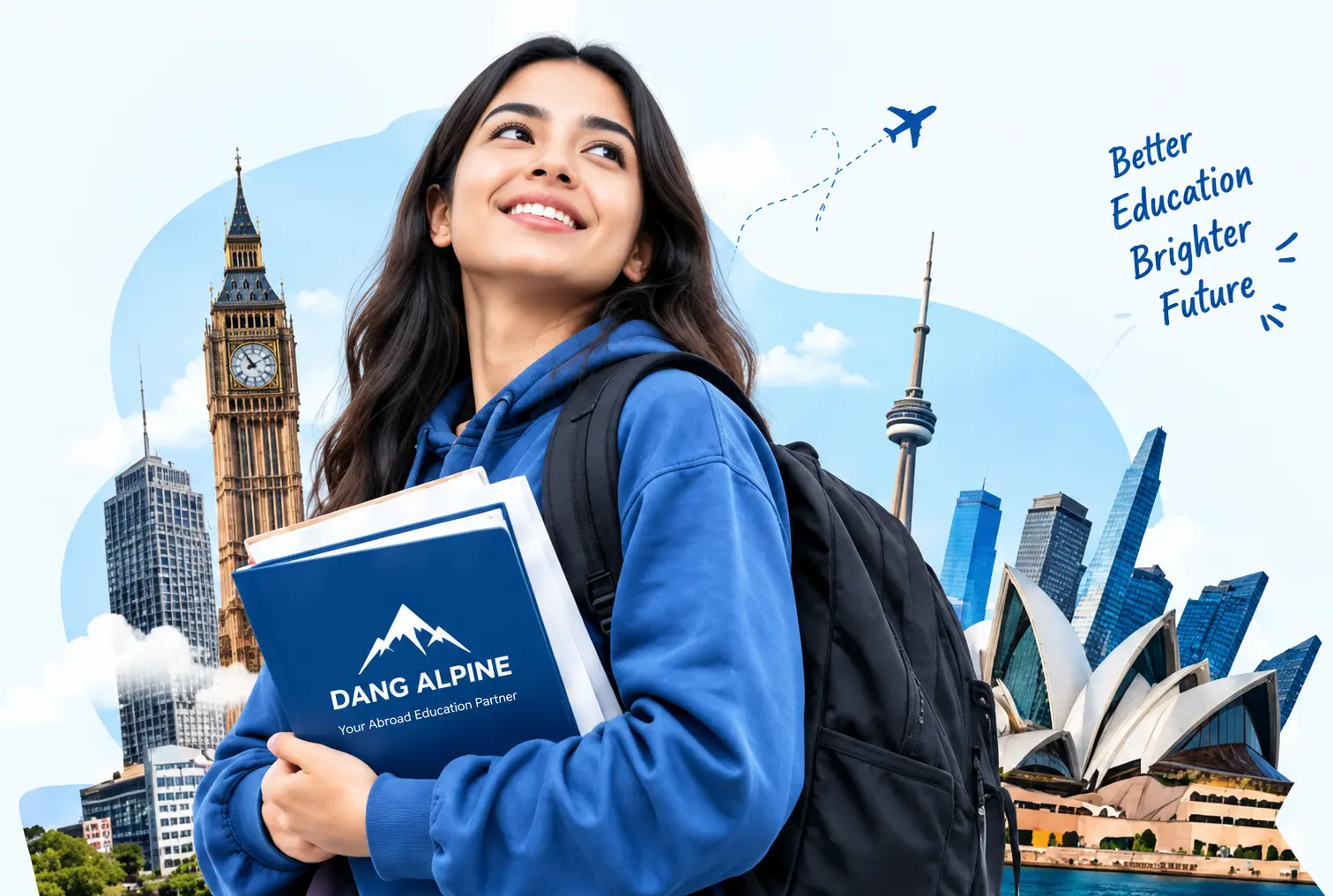 Student ready to study abroad